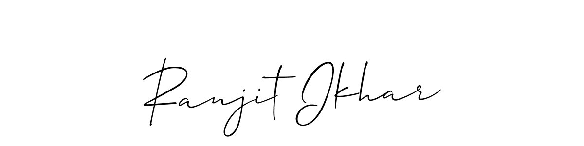 See photos of Ranjit Ikhar official signature by Spectra . Check more albums & portfolios. Read reviews & check more about Allison_Script font. Ranjit Ikhar signature style 2 images and pictures png