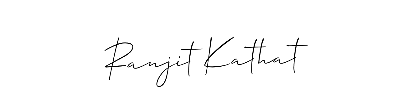 How to make Ranjit Kathat signature? Allison_Script is a professional autograph style. Create handwritten signature for Ranjit Kathat name. Ranjit Kathat signature style 2 images and pictures png
