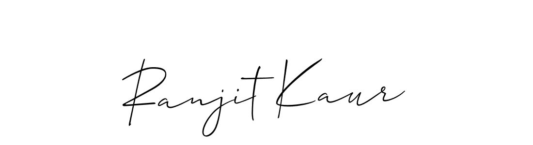 How to make Ranjit Kaur name signature. Use Allison_Script style for creating short signs online. This is the latest handwritten sign. Ranjit Kaur signature style 2 images and pictures png