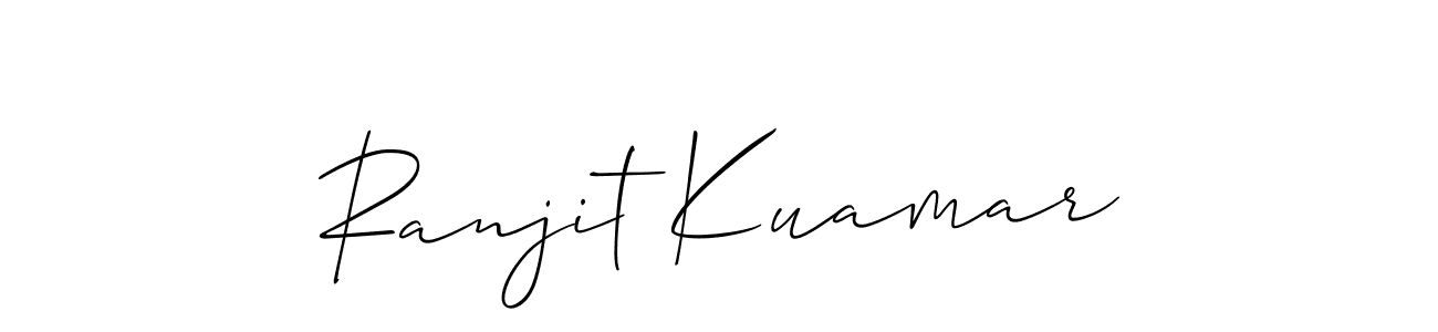 It looks lik you need a new signature style for name Ranjit Kuamar. Design unique handwritten (Allison_Script) signature with our free signature maker in just a few clicks. Ranjit Kuamar signature style 2 images and pictures png