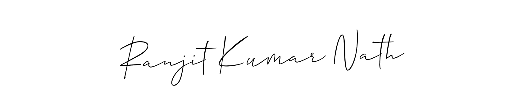 Ranjit Kumar Nath stylish signature style. Best Handwritten Sign (Allison_Script) for my name. Handwritten Signature Collection Ideas for my name Ranjit Kumar Nath. Ranjit Kumar Nath signature style 2 images and pictures png