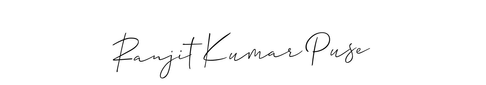 if you are searching for the best signature style for your name Ranjit Kumar Puse. so please give up your signature search. here we have designed multiple signature styles  using Allison_Script. Ranjit Kumar Puse signature style 2 images and pictures png