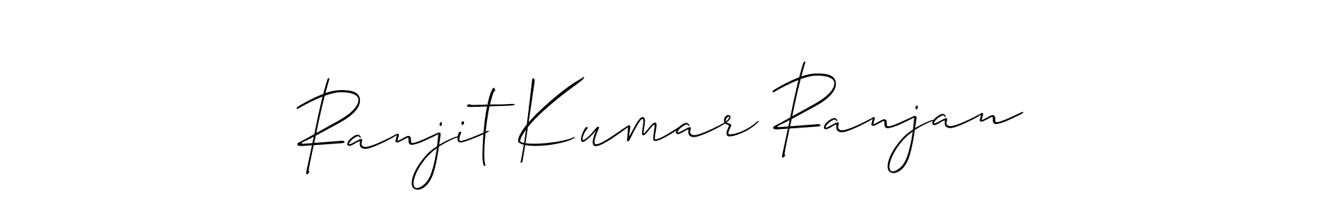 Also we have Ranjit Kumar Ranjan name is the best signature style. Create professional handwritten signature collection using Allison_Script autograph style. Ranjit Kumar Ranjan signature style 2 images and pictures png