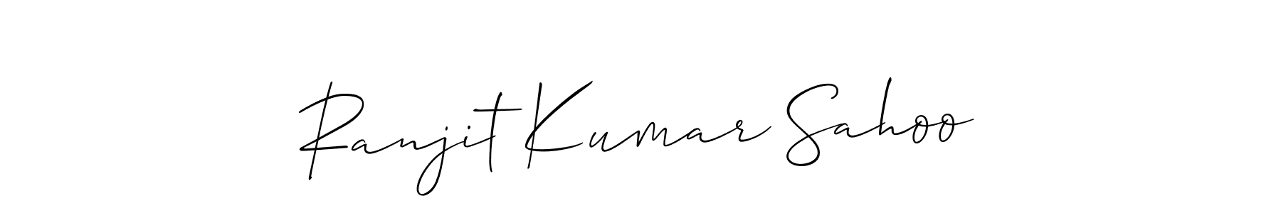 It looks lik you need a new signature style for name Ranjit Kumar Sahoo. Design unique handwritten (Allison_Script) signature with our free signature maker in just a few clicks. Ranjit Kumar Sahoo signature style 2 images and pictures png