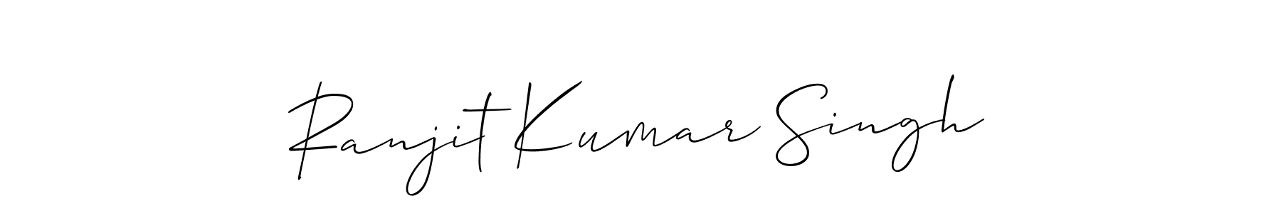 Also we have Ranjit Kumar Singh name is the best signature style. Create professional handwritten signature collection using Allison_Script autograph style. Ranjit Kumar Singh signature style 2 images and pictures png