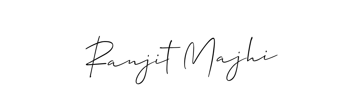Create a beautiful signature design for name Ranjit Majhi. With this signature (Allison_Script) fonts, you can make a handwritten signature for free. Ranjit Majhi signature style 2 images and pictures png