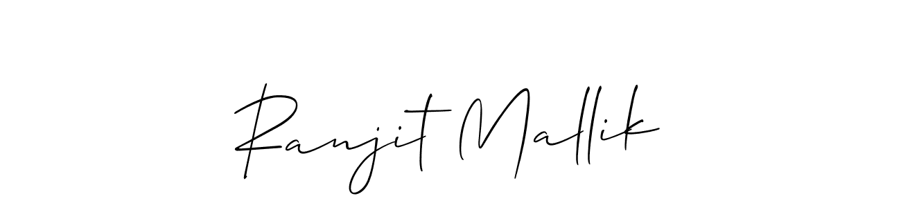 How to make Ranjit Mallik signature? Allison_Script is a professional autograph style. Create handwritten signature for Ranjit Mallik name. Ranjit Mallik signature style 2 images and pictures png