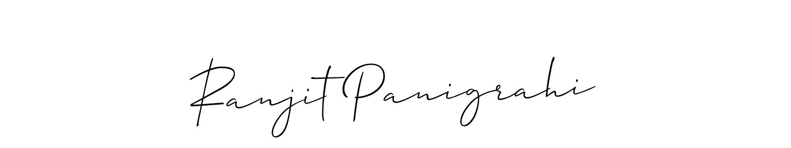 Make a beautiful signature design for name Ranjit Panigrahi. With this signature (Allison_Script) style, you can create a handwritten signature for free. Ranjit Panigrahi signature style 2 images and pictures png