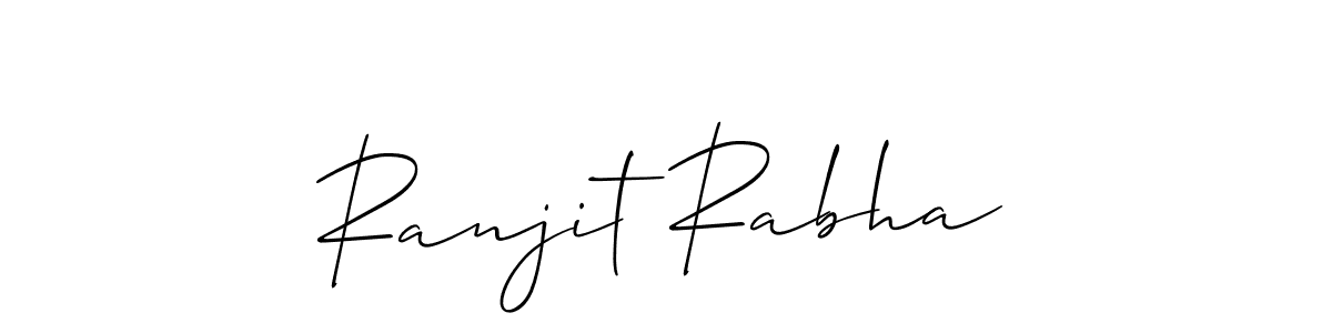 How to make Ranjit Rabha name signature. Use Allison_Script style for creating short signs online. This is the latest handwritten sign. Ranjit Rabha signature style 2 images and pictures png