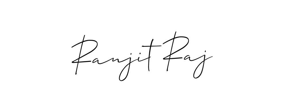 Allison_Script is a professional signature style that is perfect for those who want to add a touch of class to their signature. It is also a great choice for those who want to make their signature more unique. Get Ranjit Raj name to fancy signature for free. Ranjit Raj signature style 2 images and pictures png