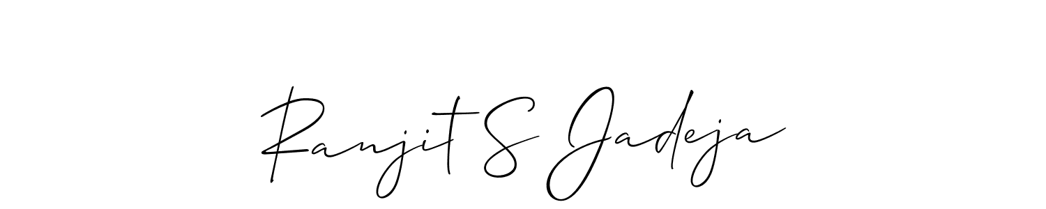 Make a short Ranjit S Jadeja signature style. Manage your documents anywhere anytime using Allison_Script. Create and add eSignatures, submit forms, share and send files easily. Ranjit S Jadeja signature style 2 images and pictures png