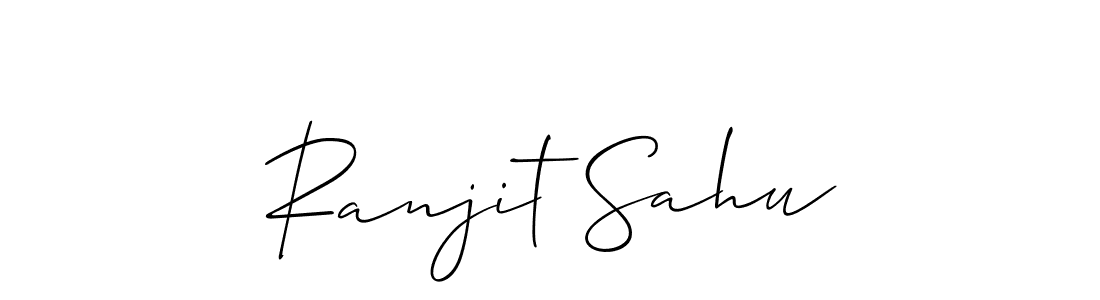 Make a beautiful signature design for name Ranjit Sahu. With this signature (Allison_Script) style, you can create a handwritten signature for free. Ranjit Sahu signature style 2 images and pictures png
