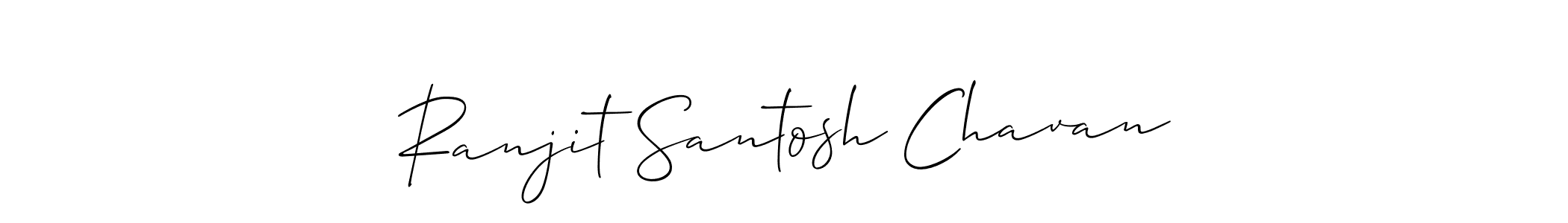 Ranjit Santosh Chavan stylish signature style. Best Handwritten Sign (Allison_Script) for my name. Handwritten Signature Collection Ideas for my name Ranjit Santosh Chavan. Ranjit Santosh Chavan signature style 2 images and pictures png