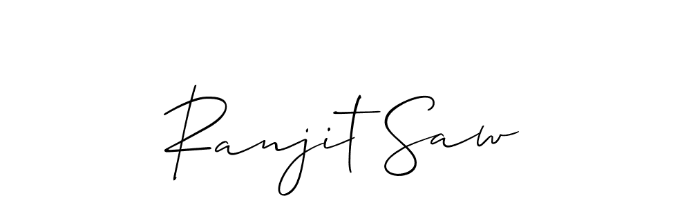 Design your own signature with our free online signature maker. With this signature software, you can create a handwritten (Allison_Script) signature for name Ranjit Saw. Ranjit Saw signature style 2 images and pictures png