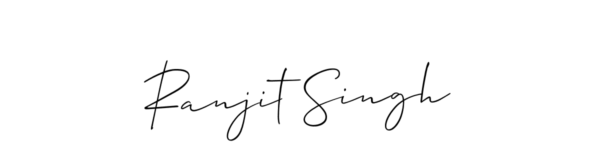 Make a beautiful signature design for name Ranjit Singh. With this signature (Allison_Script) style, you can create a handwritten signature for free. Ranjit Singh signature style 2 images and pictures png