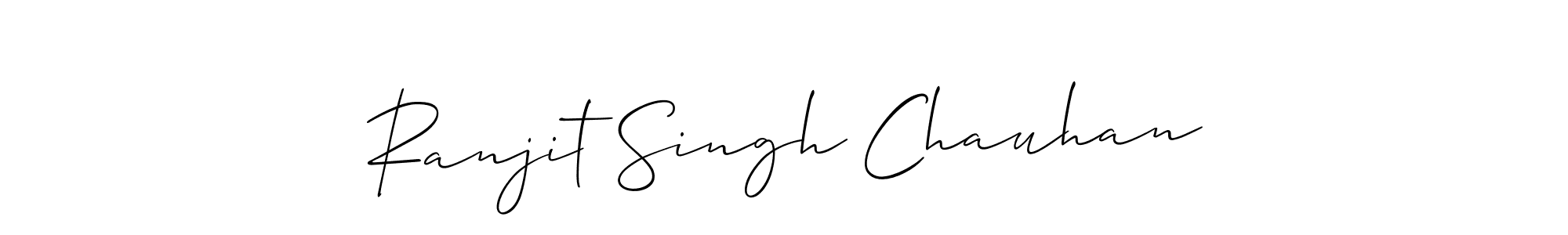 Create a beautiful signature design for name Ranjit Singh Chauhan. With this signature (Allison_Script) fonts, you can make a handwritten signature for free. Ranjit Singh Chauhan signature style 2 images and pictures png