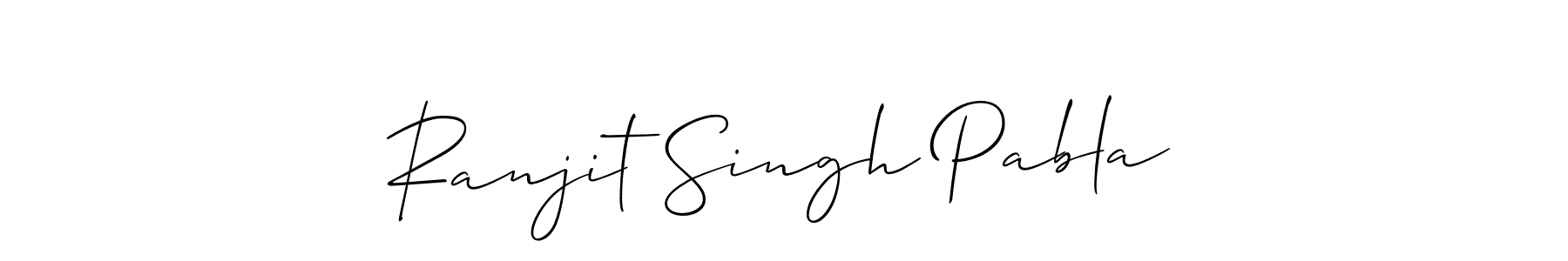 Ranjit Singh Pabla stylish signature style. Best Handwritten Sign (Allison_Script) for my name. Handwritten Signature Collection Ideas for my name Ranjit Singh Pabla. Ranjit Singh Pabla signature style 2 images and pictures png