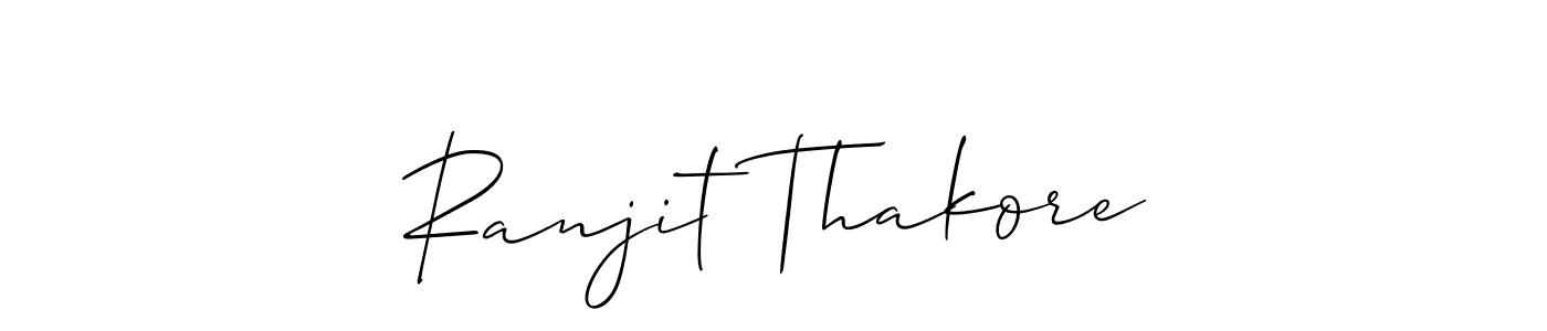 Create a beautiful signature design for name Ranjit Thakore. With this signature (Allison_Script) fonts, you can make a handwritten signature for free. Ranjit Thakore signature style 2 images and pictures png