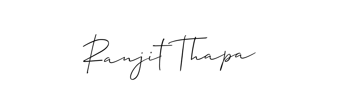 Ranjit Thapa stylish signature style. Best Handwritten Sign (Allison_Script) for my name. Handwritten Signature Collection Ideas for my name Ranjit Thapa. Ranjit Thapa signature style 2 images and pictures png