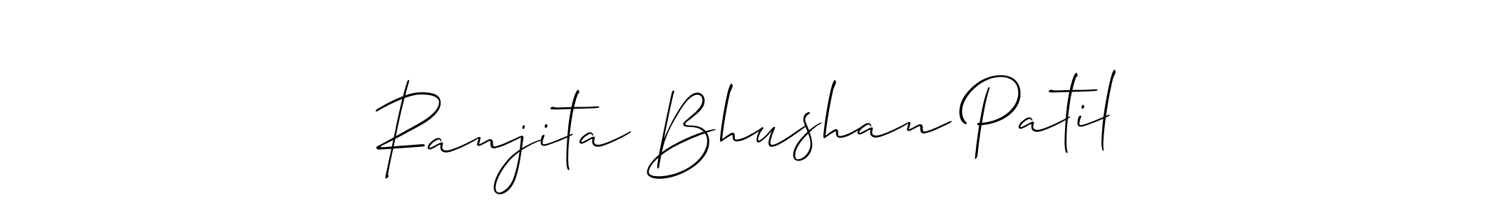 It looks lik you need a new signature style for name Ranjita Bhushan Patil. Design unique handwritten (Allison_Script) signature with our free signature maker in just a few clicks. Ranjita Bhushan Patil signature style 2 images and pictures png