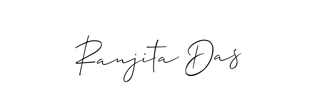 Also we have Ranjita Das name is the best signature style. Create professional handwritten signature collection using Allison_Script autograph style. Ranjita Das signature style 2 images and pictures png