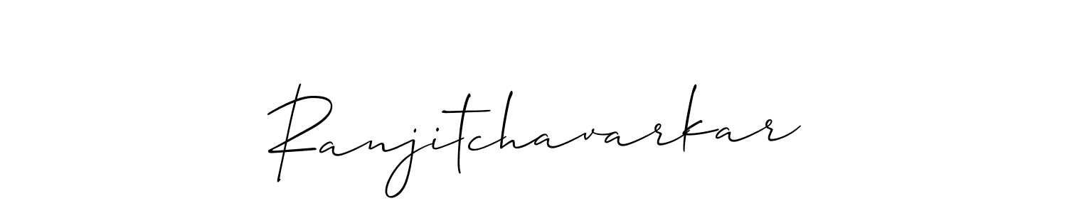 Also You can easily find your signature by using the search form. We will create Ranjitchavarkar name handwritten signature images for you free of cost using Allison_Script sign style. Ranjitchavarkar signature style 2 images and pictures png