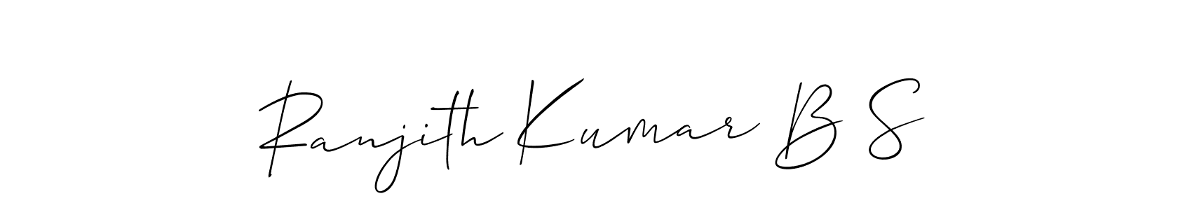 Best and Professional Signature Style for Ranjith Kumar B S. Allison_Script Best Signature Style Collection. Ranjith Kumar B S signature style 2 images and pictures png