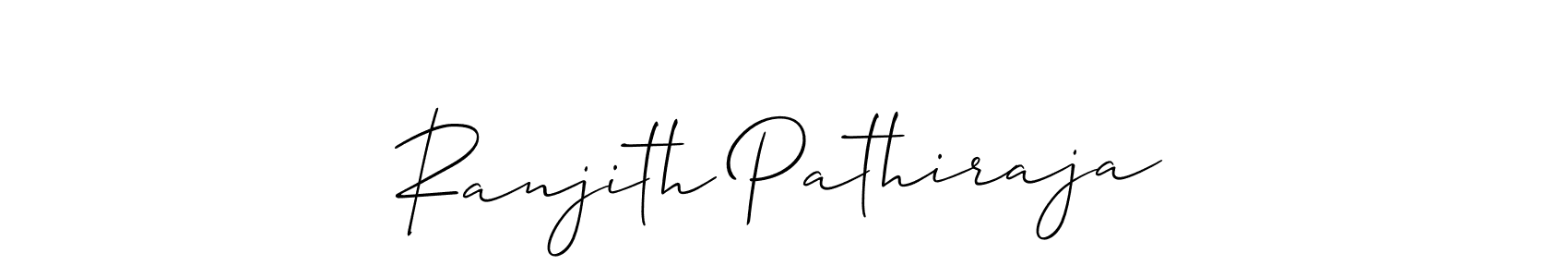 How to make Ranjith Pathiraja signature? Allison_Script is a professional autograph style. Create handwritten signature for Ranjith Pathiraja name. Ranjith Pathiraja signature style 2 images and pictures png