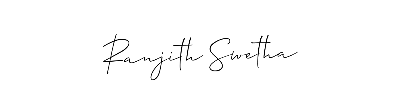 Here are the top 10 professional signature styles for the name Ranjith Swetha. These are the best autograph styles you can use for your name. Ranjith Swetha signature style 2 images and pictures png