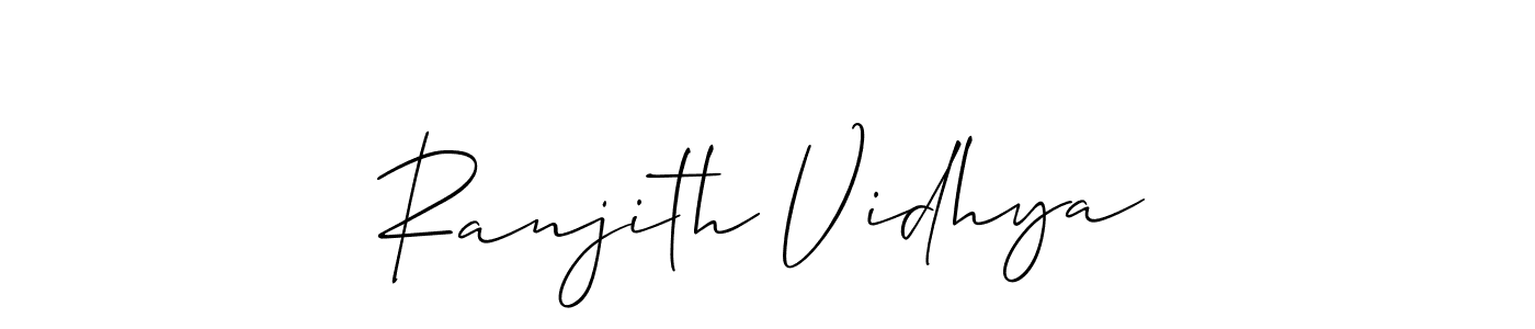 Once you've used our free online signature maker to create your best signature Allison_Script style, it's time to enjoy all of the benefits that Ranjith Vidhya name signing documents. Ranjith Vidhya signature style 2 images and pictures png