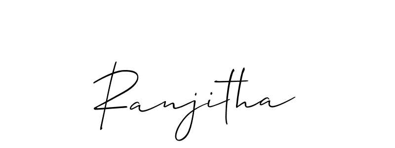 You can use this online signature creator to create a handwritten signature for the name Ranjitha. This is the best online autograph maker. Ranjitha signature style 2 images and pictures png