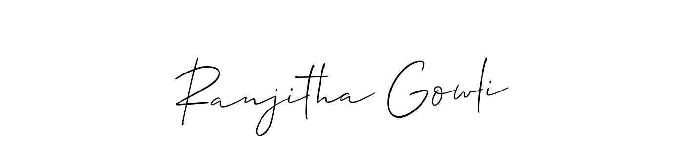 Make a beautiful signature design for name Ranjitha Gowli. Use this online signature maker to create a handwritten signature for free. Ranjitha Gowli signature style 2 images and pictures png