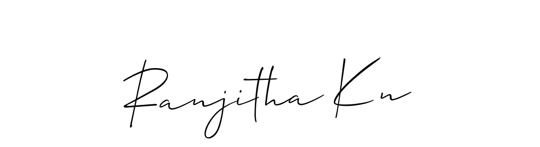 Best and Professional Signature Style for Ranjitha Kn. Allison_Script Best Signature Style Collection. Ranjitha Kn signature style 2 images and pictures png