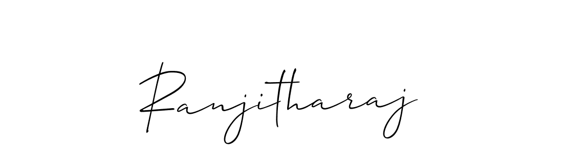 How to make Ranjitharaj signature? Allison_Script is a professional autograph style. Create handwritten signature for Ranjitharaj name. Ranjitharaj signature style 2 images and pictures png