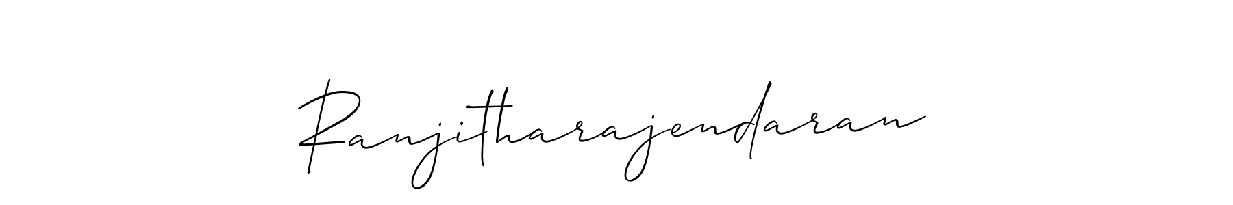 Design your own signature with our free online signature maker. With this signature software, you can create a handwritten (Allison_Script) signature for name Ranjitharajendaran. Ranjitharajendaran signature style 2 images and pictures png