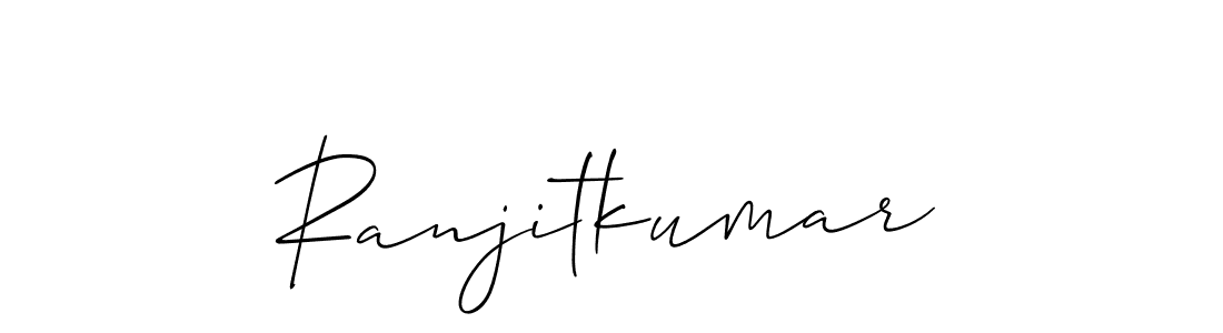 if you are searching for the best signature style for your name Ranjitkumar. so please give up your signature search. here we have designed multiple signature styles  using Allison_Script. Ranjitkumar signature style 2 images and pictures png