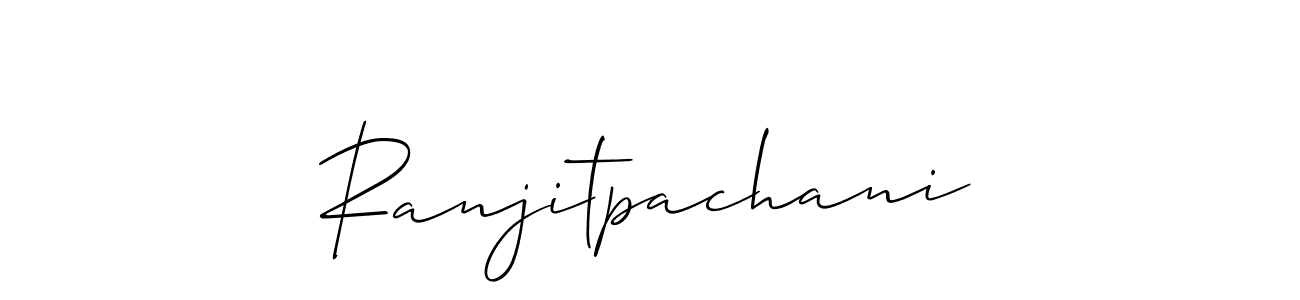 Also we have Ranjitpachani name is the best signature style. Create professional handwritten signature collection using Allison_Script autograph style. Ranjitpachani signature style 2 images and pictures png