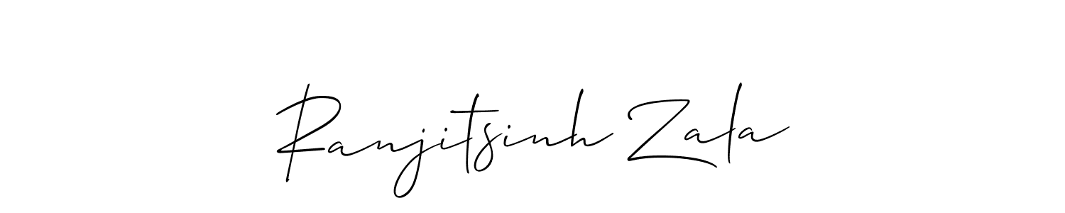 Use a signature maker to create a handwritten signature online. With this signature software, you can design (Allison_Script) your own signature for name Ranjitsinh Zala. Ranjitsinh Zala signature style 2 images and pictures png