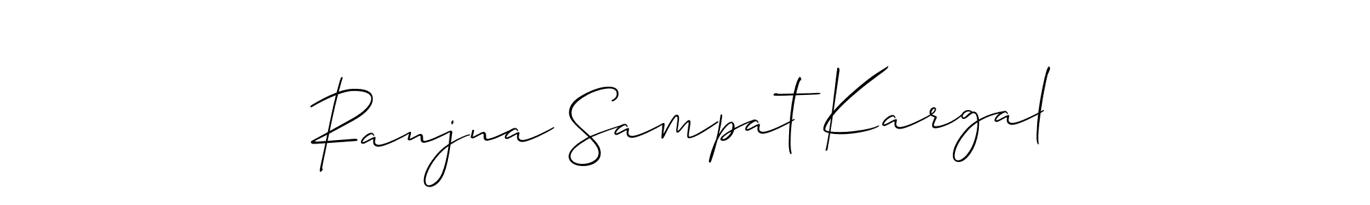 Design your own signature with our free online signature maker. With this signature software, you can create a handwritten (Allison_Script) signature for name Ranjna Sampat Kargal. Ranjna Sampat Kargal signature style 2 images and pictures png