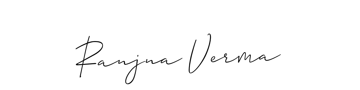 You can use this online signature creator to create a handwritten signature for the name Ranjna Verma. This is the best online autograph maker. Ranjna Verma signature style 2 images and pictures png