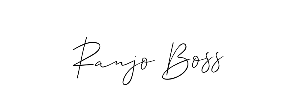 This is the best signature style for the Ranjo Boss name. Also you like these signature font (Allison_Script). Mix name signature. Ranjo Boss signature style 2 images and pictures png