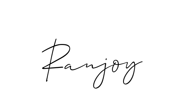 Best and Professional Signature Style for Ranjoy. Allison_Script Best Signature Style Collection. Ranjoy signature style 2 images and pictures png