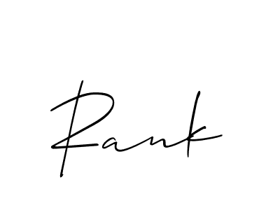 Also we have Rank name is the best signature style. Create professional handwritten signature collection using Allison_Script autograph style. Rank signature style 2 images and pictures png