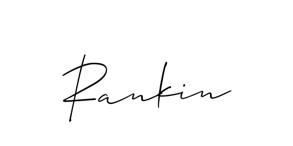 Use a signature maker to create a handwritten signature online. With this signature software, you can design (Allison_Script) your own signature for name Rankin. Rankin signature style 2 images and pictures png