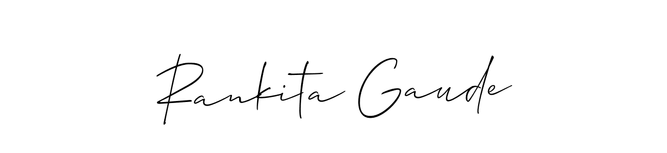 Once you've used our free online signature maker to create your best signature Allison_Script style, it's time to enjoy all of the benefits that Rankita Gaude name signing documents. Rankita Gaude signature style 2 images and pictures png