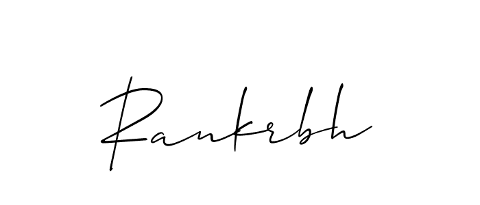 Create a beautiful signature design for name Rankrbh. With this signature (Allison_Script) fonts, you can make a handwritten signature for free. Rankrbh signature style 2 images and pictures png