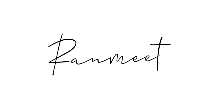 How to Draw Ranmeet signature style? Allison_Script is a latest design signature styles for name Ranmeet. Ranmeet signature style 2 images and pictures png