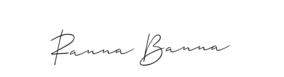 if you are searching for the best signature style for your name Ranna Banna. so please give up your signature search. here we have designed multiple signature styles  using Allison_Script. Ranna Banna signature style 2 images and pictures png