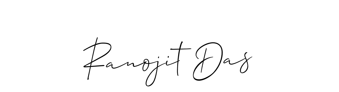 Create a beautiful signature design for name Ranojit Das. With this signature (Allison_Script) fonts, you can make a handwritten signature for free. Ranojit Das signature style 2 images and pictures png