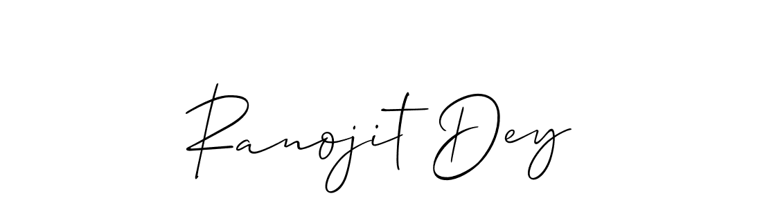 Also You can easily find your signature by using the search form. We will create Ranojit Dey name handwritten signature images for you free of cost using Allison_Script sign style. Ranojit Dey signature style 2 images and pictures png